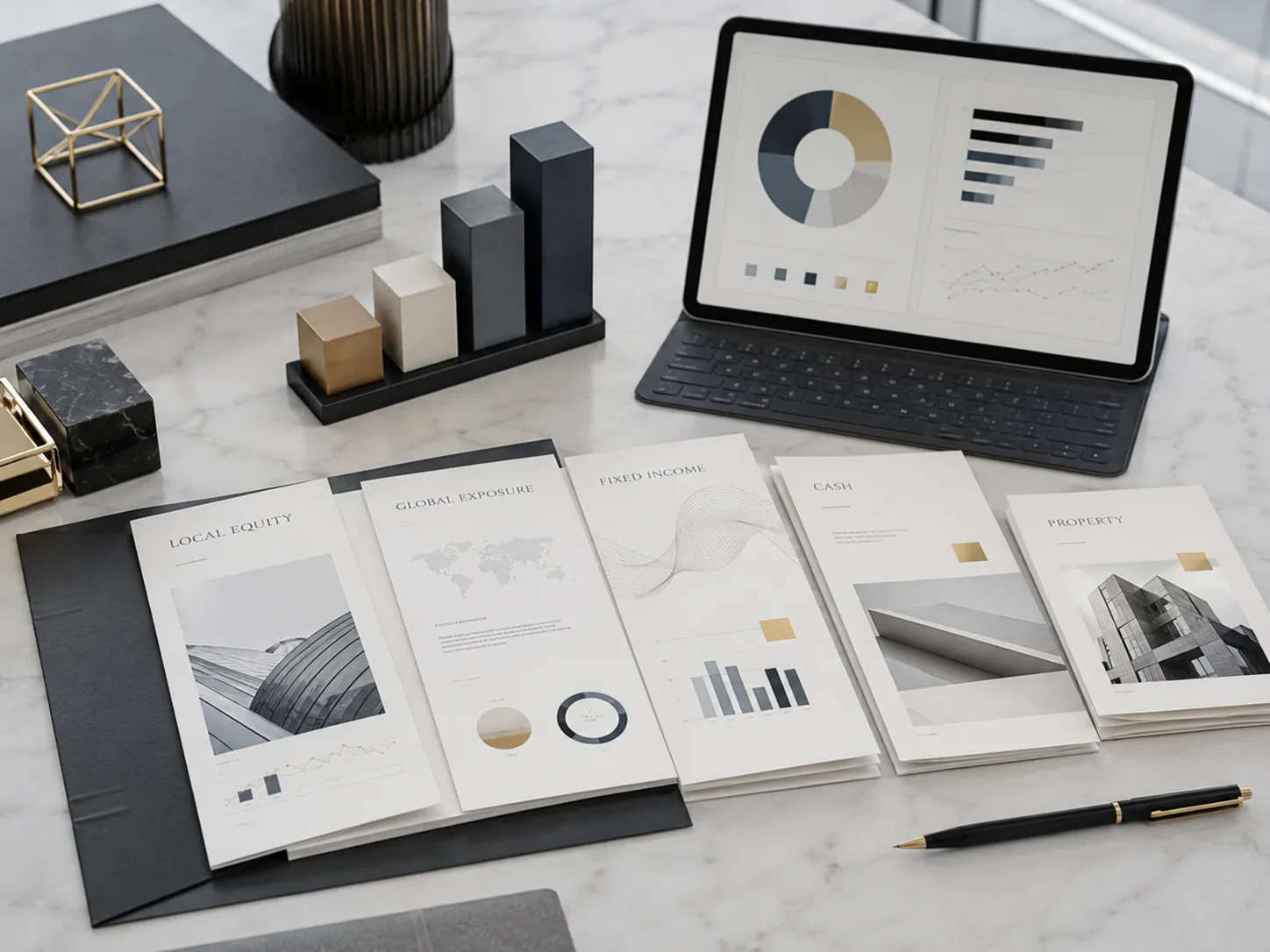 Diversified investment portfolio structured around a long-term strategic allocation
